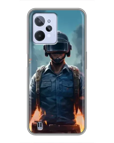 Чехол для Realme C31 с картинкой «PUBG — реалистичный герой» Чехол для Realme C31 с картинкой «PUBG — реалистичный герой»