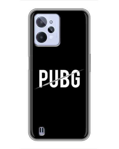 Чехол для Realme C31 с картинкой «PUBG — белый логотип» Чехол для Realme C31 с картинкой «PUBG — белый логотип»