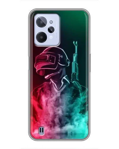 Чехол для Realme C31 с картинкой «PUBG — огненный воин» Чехол для Realme C31 с картинкой «PUBG — огненный воин»