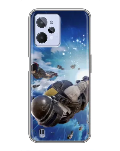 Чехол для Realme C31 с картинкой «Десант PUBG — прыжок» Чехол для Realme C31 с картинкой «Десант PUBG — прыжок»