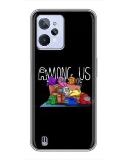 Чохол для Realme C31 з картинкою «Логотип Among Us»