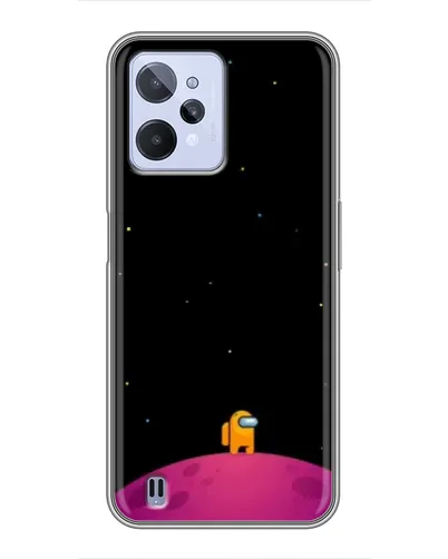 Чохол для Realme C31 з картинкою «Самотній герой на планеті»