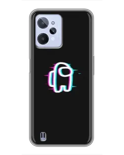 Чохол для Realme C31 з картинкою «Among Us неон»