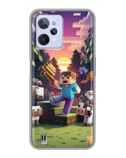 Чохол для Realme C31 з картинкою «Стів на фермі»