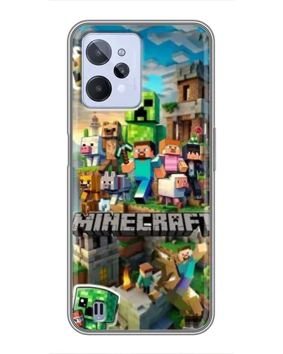 Чохол для Realme C31 з картинкою «Замок Minecraft»