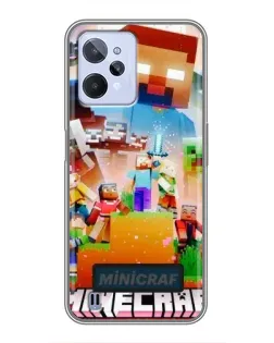 Чохол для Realme C31 з картинкою «Minecraft герої гри»