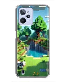 Чохол для Realme C31 з картинкою «Minecraft літній день»