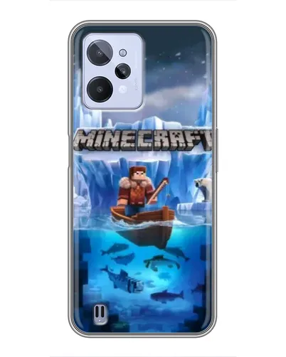 Чохол для Realme C31 з картинкою «Minecraft льодянийсвіт»