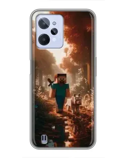 Чохол для Realme C31 з картинкою «Стів у лісі»