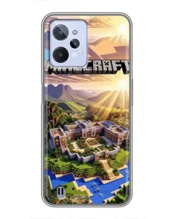 Чохол для Realme C31 з картинкою «Minecraft панорама»
