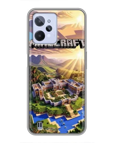 Чохол для Realme C31 з картинкою «Minecraft панорама»