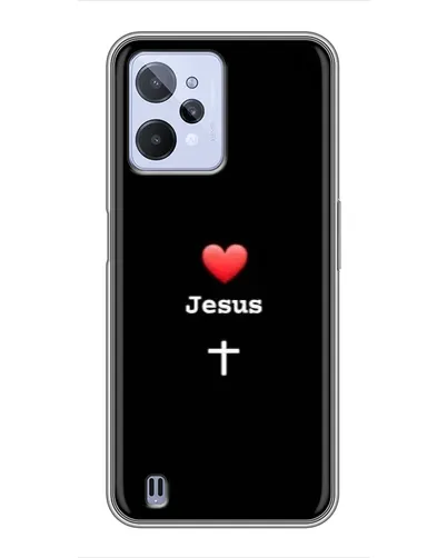 Чехол для Realme C31 с картинкой «Сердце - Jesus» Чехол для Realme C31 с картинкой «Сердце - Jesus»