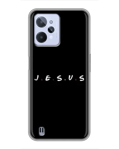Чехол для Realme C31 с картинкой «Точки веры J.E.S.U.S.» Чехол для Realme C31 с картинкой «Точки веры J.E.S.U.S.»