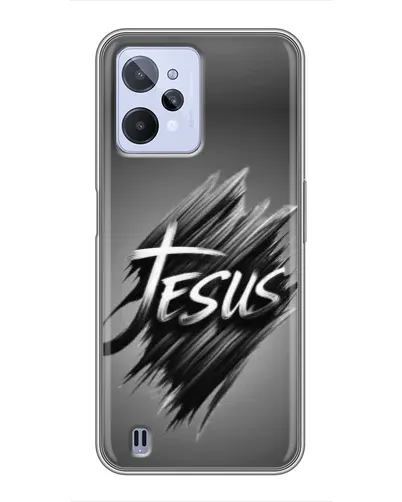 Чехол для Realme C31 с картинкой «Надпись Jesus Graffiti» Чехол для Realme C31 с картинкой «Надпись Jesus Graffiti»