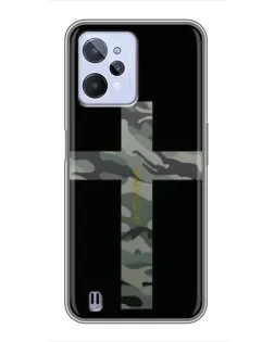 Чехол для Realme C31 с картинкой «Милитари Крест»