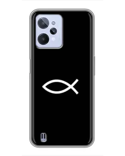 Чохол для Realme C31 з картинкою «Символ риби Jesus»