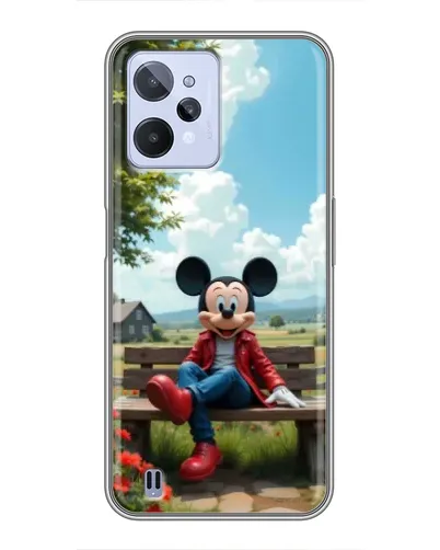 Чохол для Realme C31 з картинкою «Міккі на лавці»