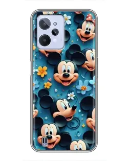 Чохол для Realme C31 з картинкою «Паттерн Міккі та Мінні»