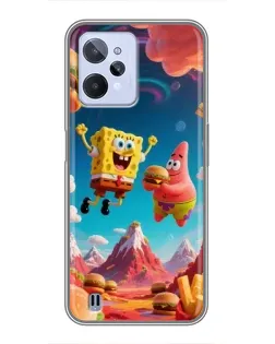 Чохол для Realme C31 з картинкою «Космічний фастфуд»