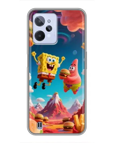Чохол для Realme C31 з картинкою «Космічний фастфуд»