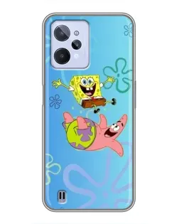 Чохол для Realme C31 з картинкою «Спанч Боб та Патрік»