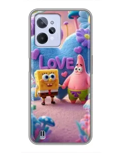 Чохол для Realme C31 з картинкою «Губка Боб Патрік»