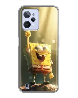 Чохол для Realme C31 з картинкою «Сяючий Спанч Боб»
