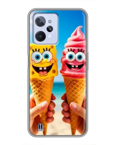 Чохол для Realme C31 з картинкою «Спанч Боб морозиво»