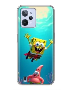 Чохол для Realme C31 з картинкою «Спанч Боб під водою»