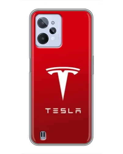 Чехол для Realme C31 с картинкой «Tesla Red Classic»