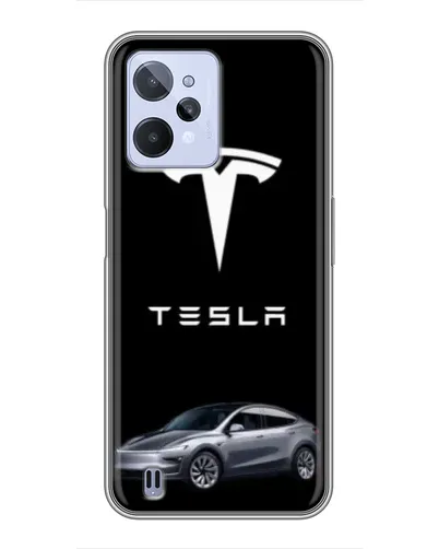 Чехол для Realme C31 с картинкой «Tesla Model Y»