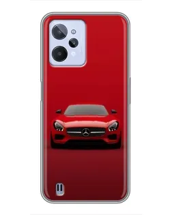 Чохол для Realme C31 з картинкою «Червоний Mercedes AMG»