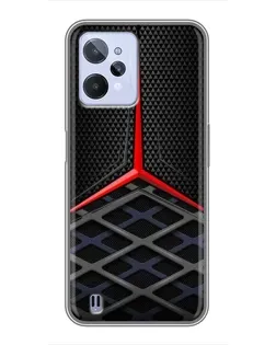 Чохол для Realme C31 з картинкою «Mercedes Carbon Grid»