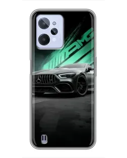 Чохол для Realme C31 з картинкою «Темний Mercedes AMG»