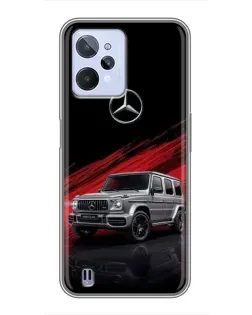 Чохол для Realme C31 з картинкою «Mercedes G-Class червоний»