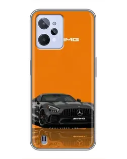 Чохол для Realme C31 з картинкою «Помаранчевий Mercedes AMG»