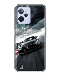 Чохол для Realme C31 з картинкою «Гоночний Mercedes AMG»