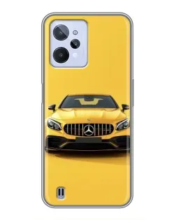 Чохол для Realme C31 з картинкою «Жовтий Mercedes GT»