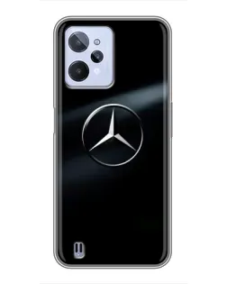 Чехол для Realme C31 с картинкой «Mercedes на металле»