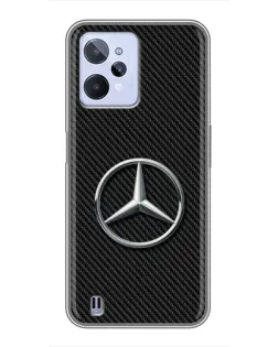 Чехол для Realme C31 с картинкой «Карбоновый Mercedes стиль»