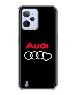 Чохол для Realme C31 з картинкою «Логотип Audi Heart»