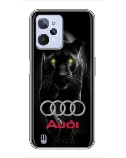Чохол для Realme C31 з картинкою «Пантера та Audi»