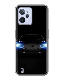 Чохол для Realme C31 з картинкою «Audi в неоні»
