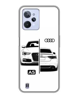 Чохол для Realme C31 з картинкою «Audi — контрастний дизайн»