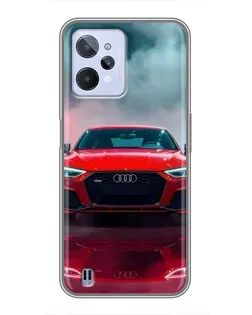 Чохол для Realme C31 з картинкою «Audi RS — червоний стиль»