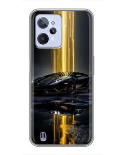 Чехол для Realme C31 с картинкой «Ночной Lamborghini драйв»