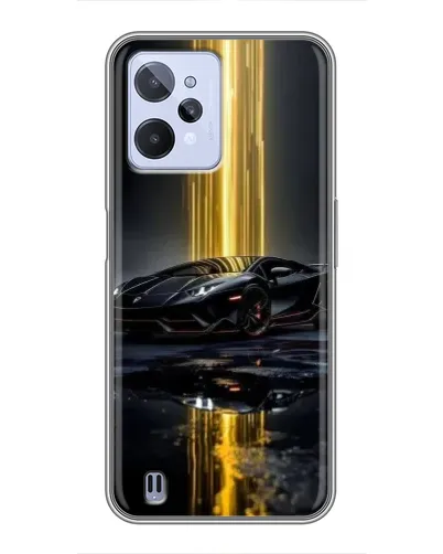 Чехол для Realme C31 с картинкой «Ночной Lamborghini драйв»
