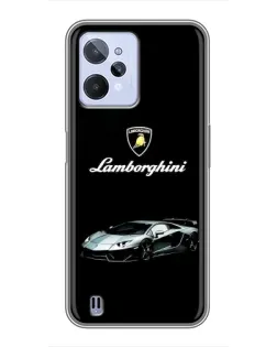 Чехол для Realme C31 с картинкой «Логотип Lamborghini классика»