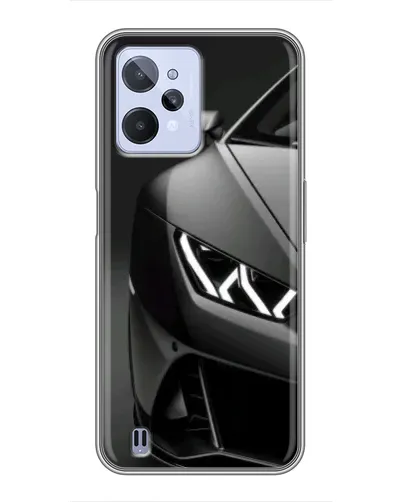 Чехол для Realme C31 с картинкой «Lamborghini фары детализация»