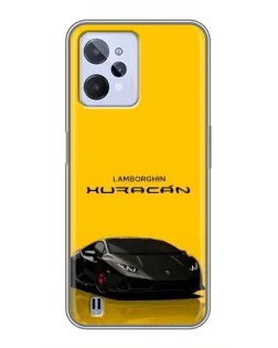Чехол для Realme C31 с картинкой «Lamborghini Huracan черный»